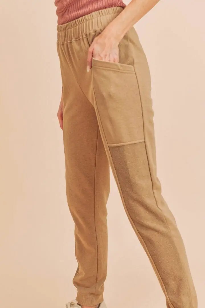 AEMI + CO Bree Khaki Jogger - Joggers