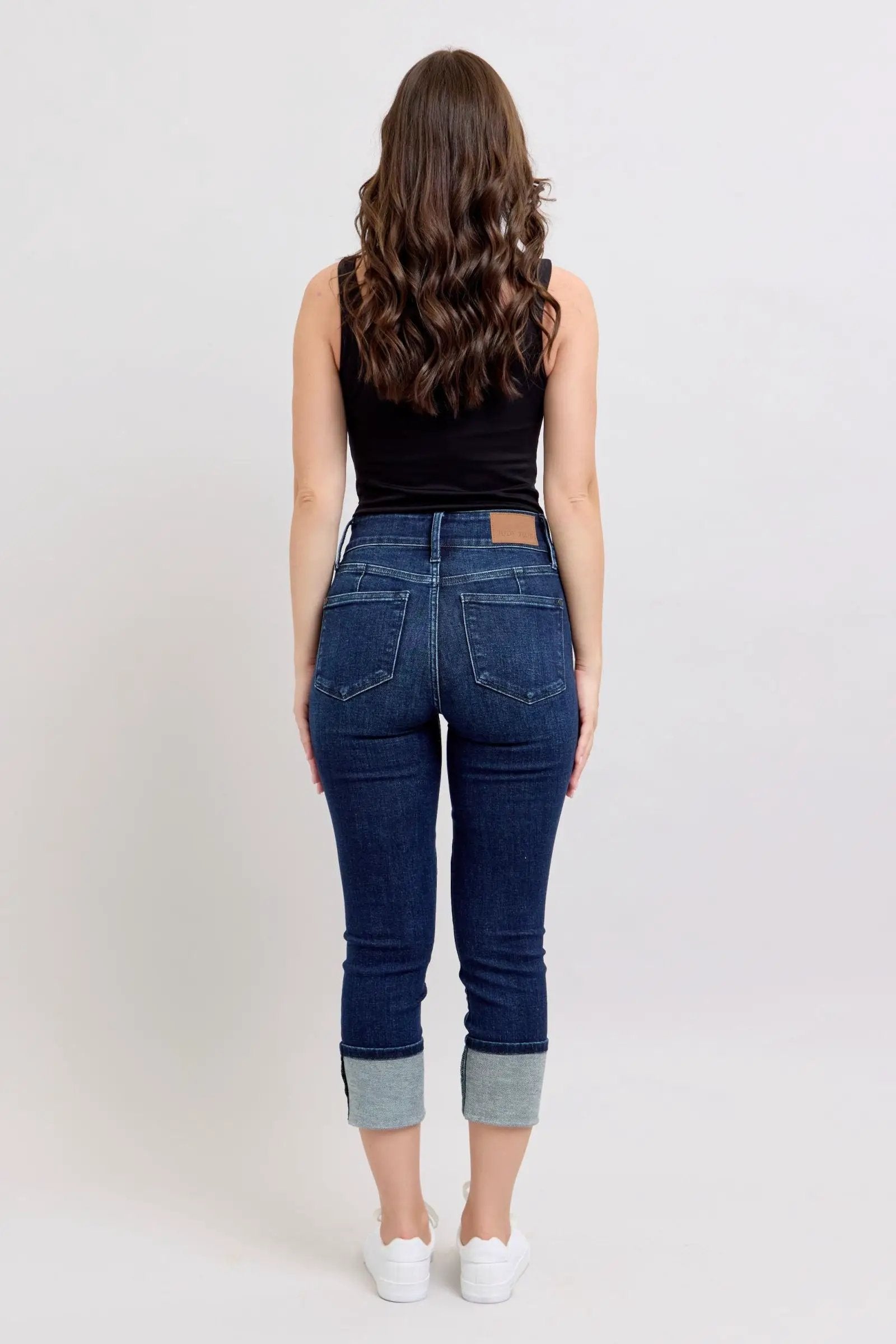 Judy Blue Judy Blue High Waist Double Waistband Capri - Jeans Judy Blue High Waist Capri