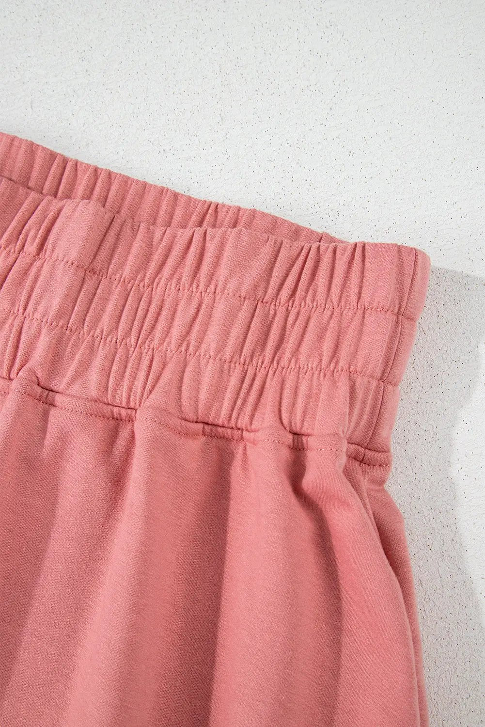 1 the Woman Peach Blossom Cropped Tee & Ruffle High Waist Skort Set - Outfit Sets 2pcs Cropped Tee and Ruffle High Waist Skort Set