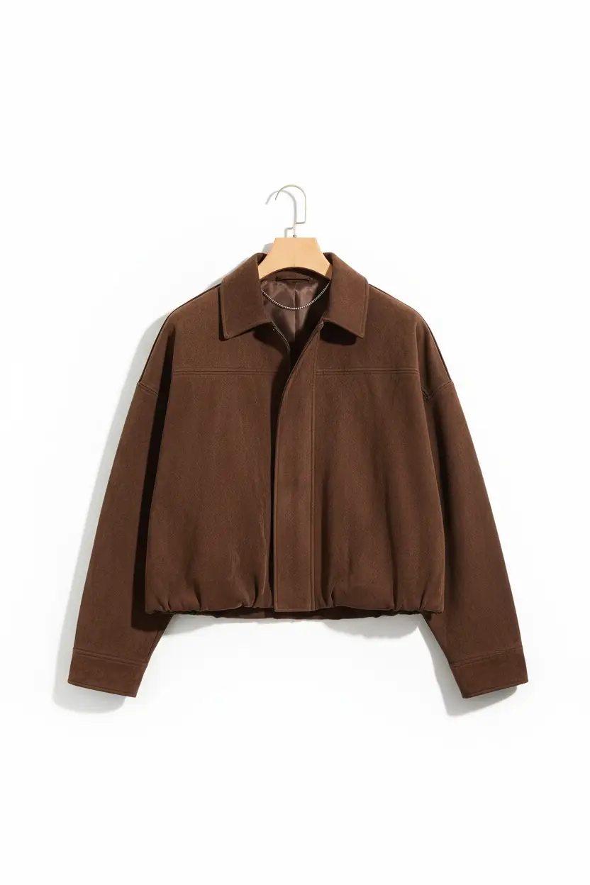WISTERIA LANE The Maison Suede Batwing Bomber Jacket – Chocolate Brown - Coats & Jackets