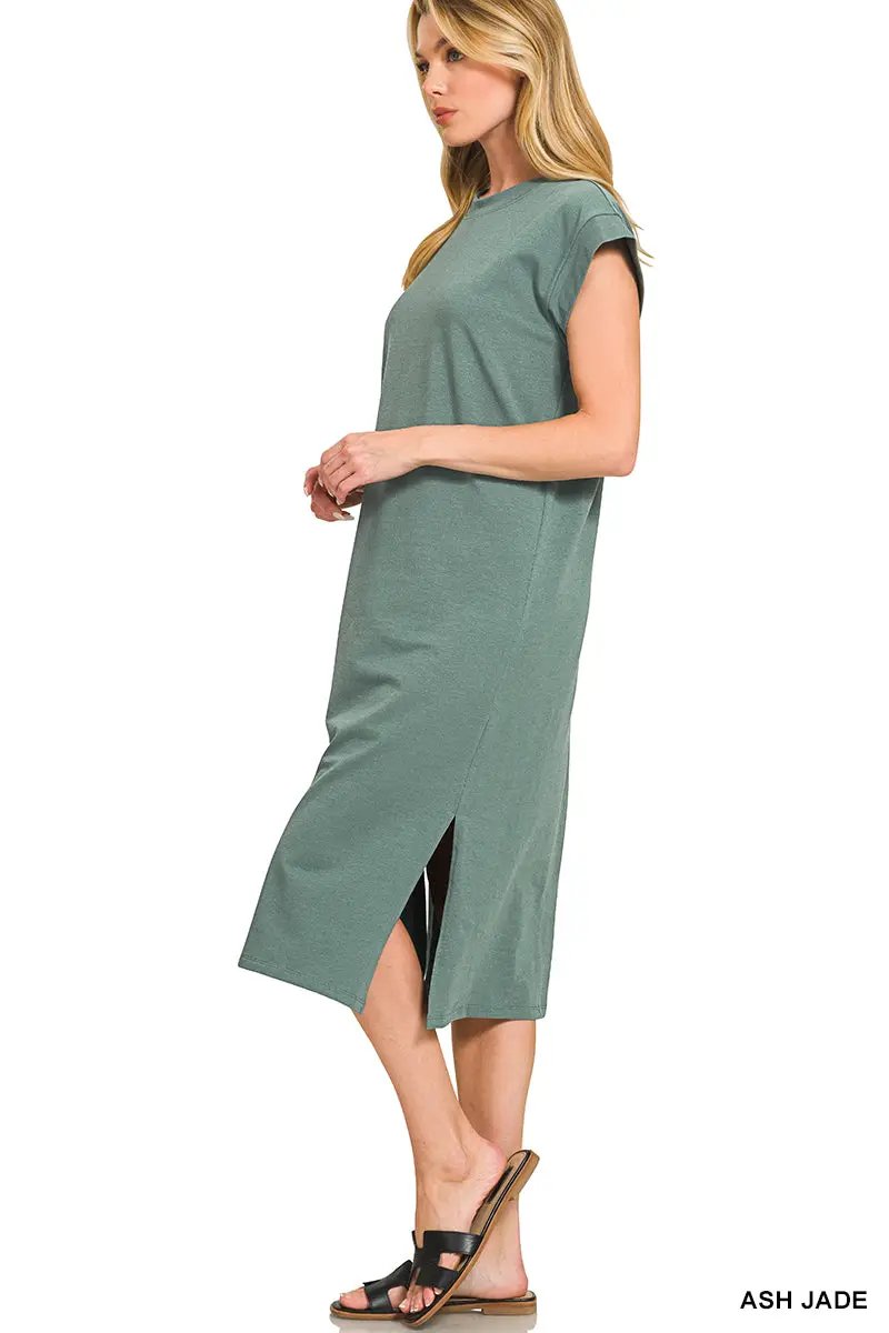 Zenana The Zenana Everyday Effortless Midi Dress - Dresses