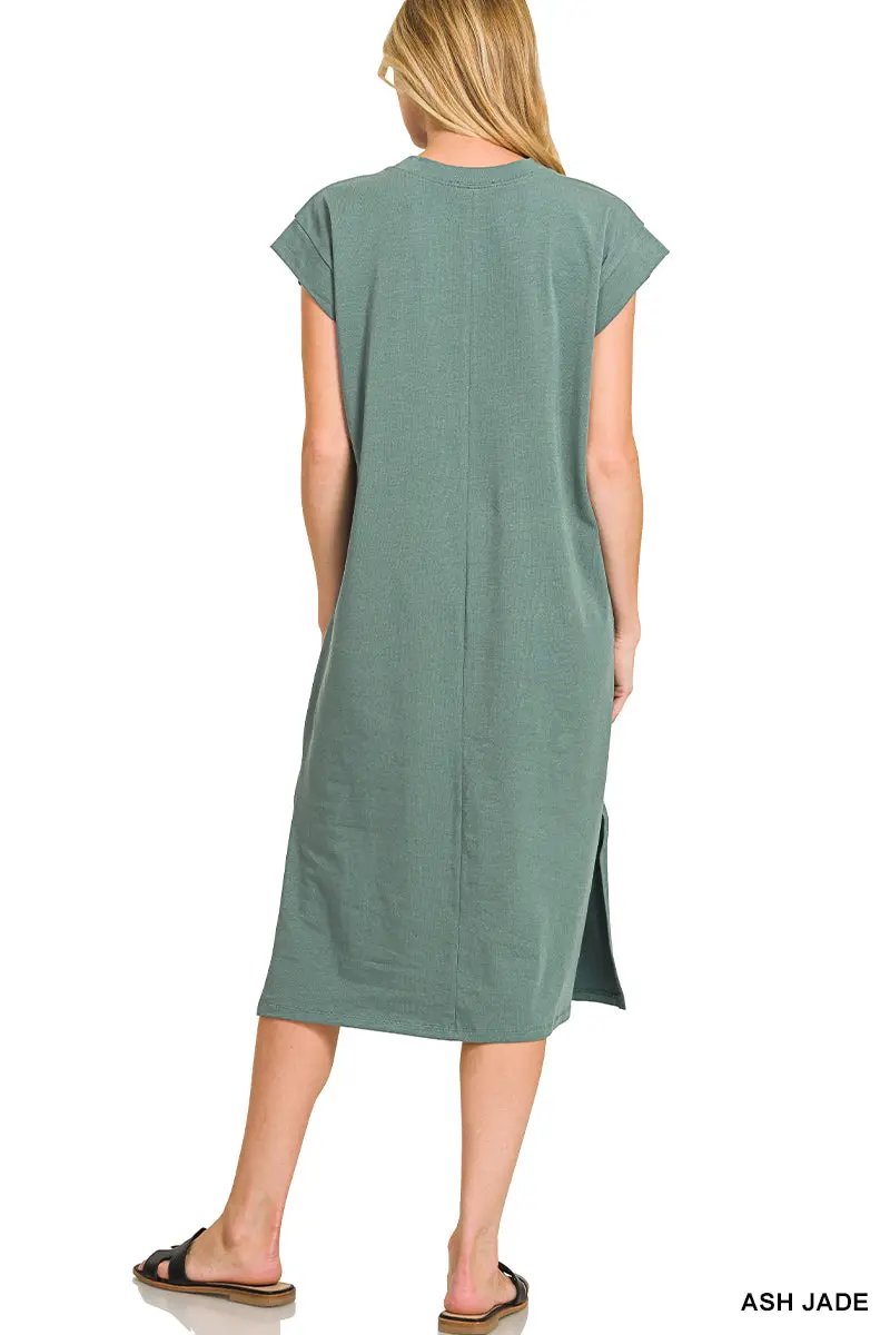 Zenana The Zenana Everyday Effortless Midi Dress - Dresses