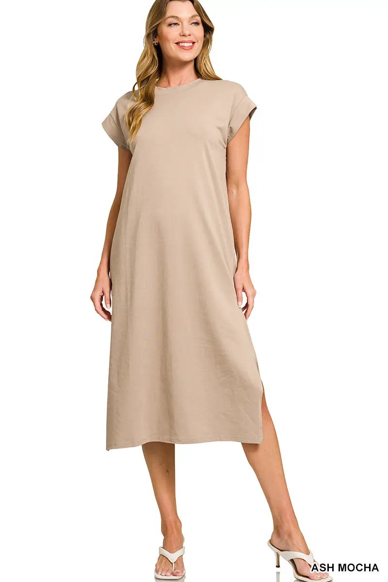 Zenana The Zenana Everyday Effortless Midi Dress - Dresses