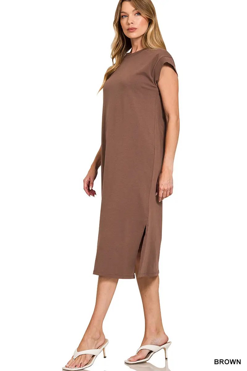Zenana The Zenana Everyday Effortless Midi Dress - Dresses