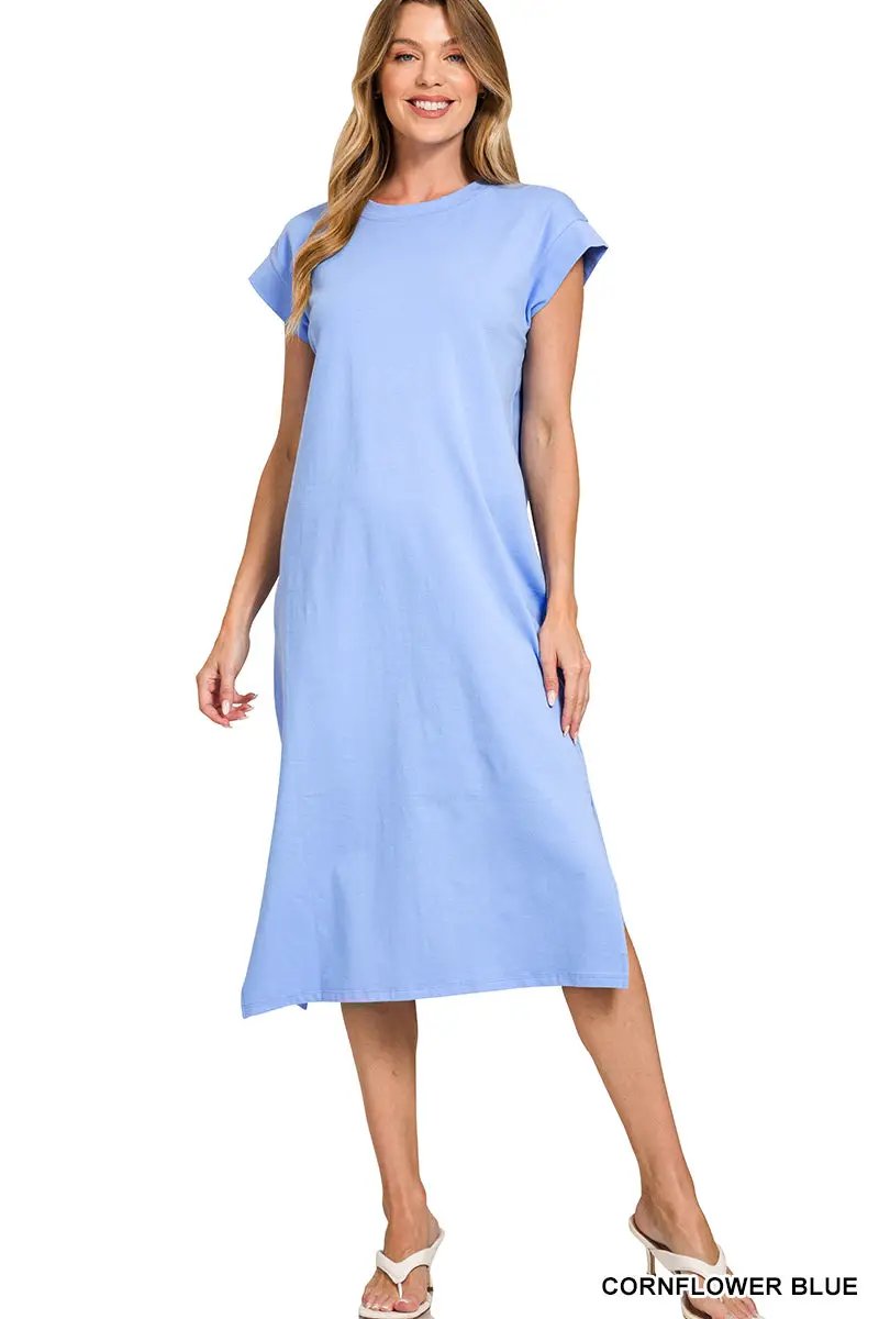 Zenana The Zenana Everyday Effortless Midi Dress - Dresses