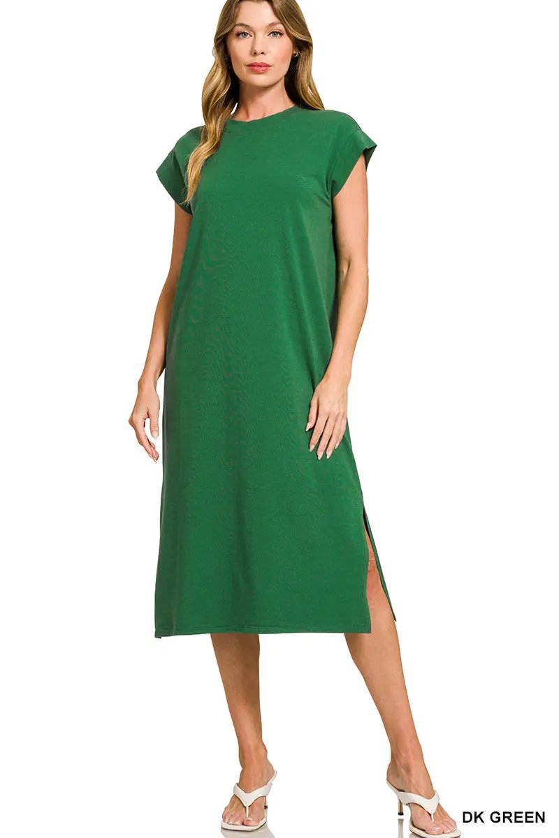 Zenana The Zenana Everyday Effortless Midi Dress - Dresses