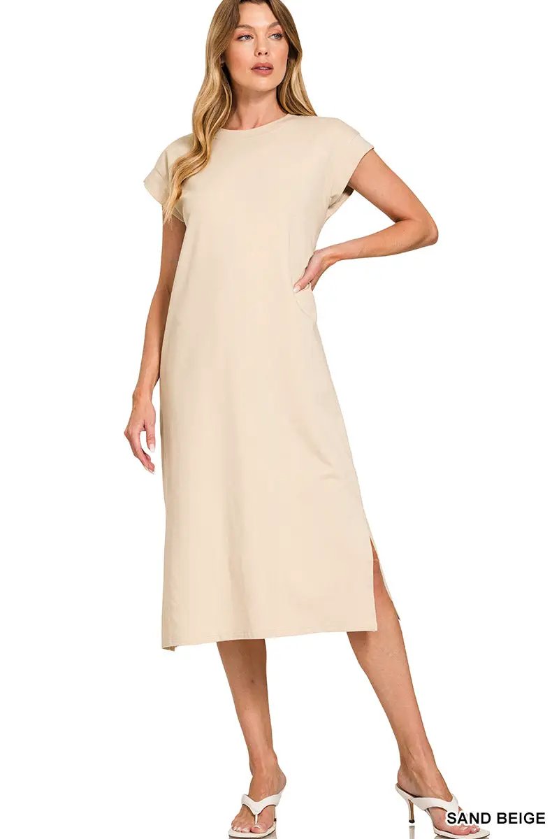 Zenana The Zenana Everyday Effortless Midi Dress - Dresses