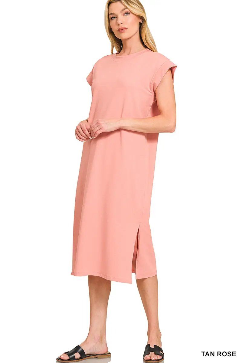 Zenana The Zenana Everyday Effortless Midi Dress - Dresses