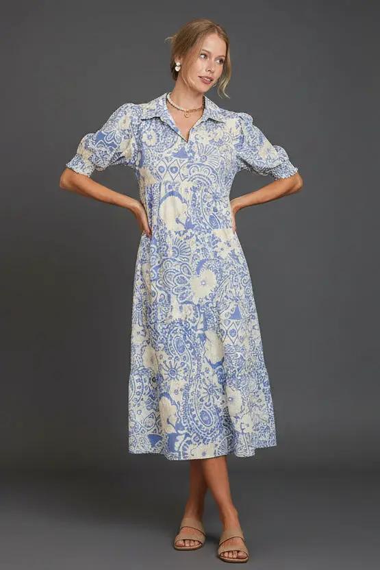 Umgee The Sweet Escape Tiered Midi Dress - Dresses