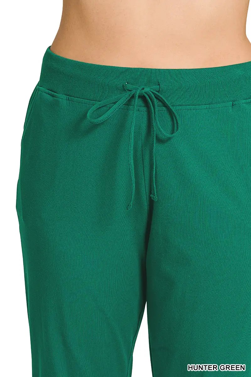 Zenana The Zenana Everyday Essential Plus Size Cotton Joggers - Joggers