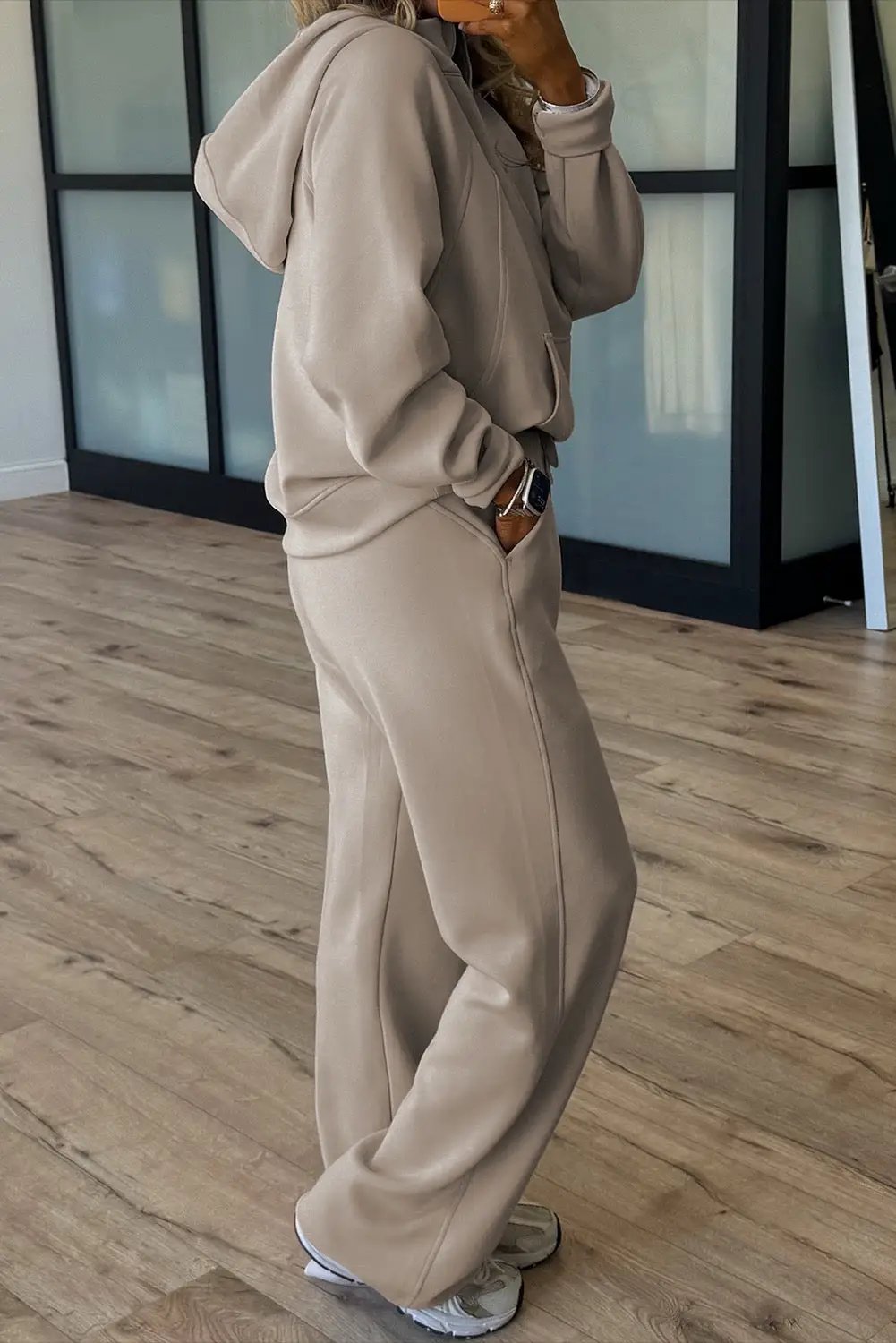 Grateful Threads Boutique Modal Luxe Half Zip Hoodie & Pants Set - Outfit Sets