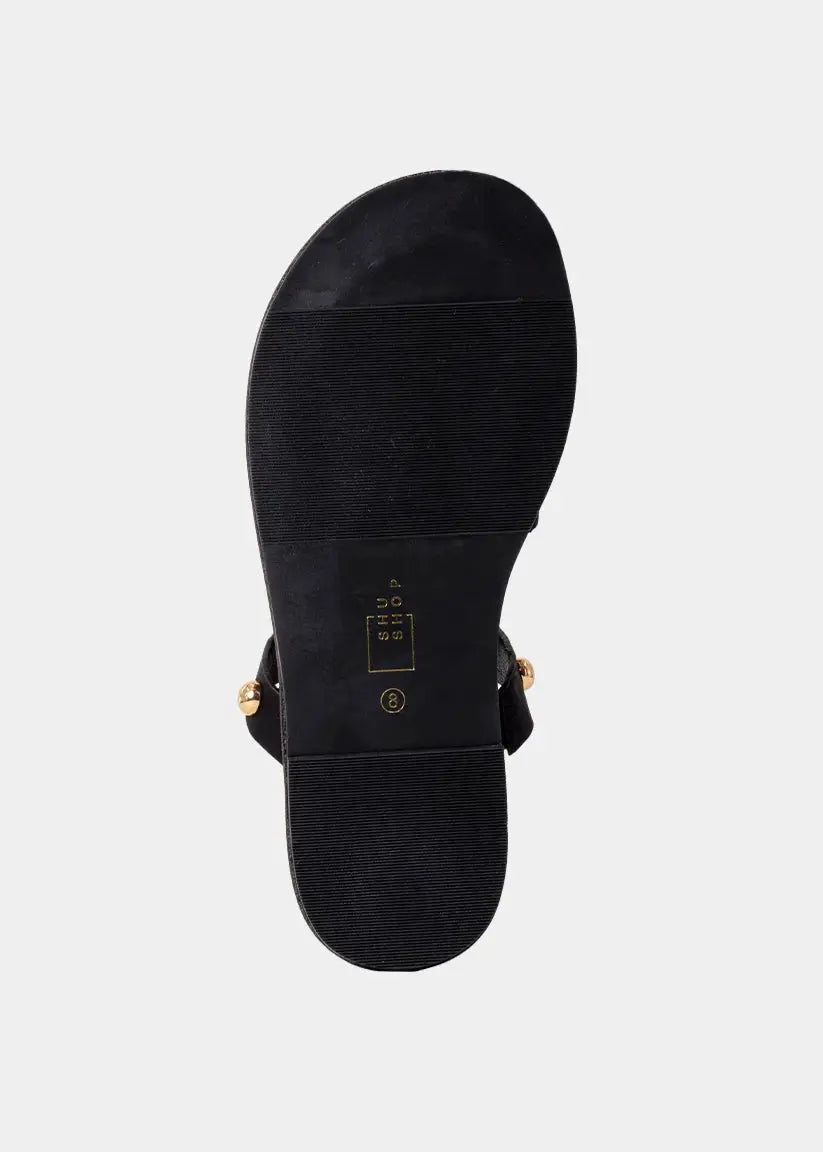 Shu Shop Shu Shop DAPHNE: Black - Sandals