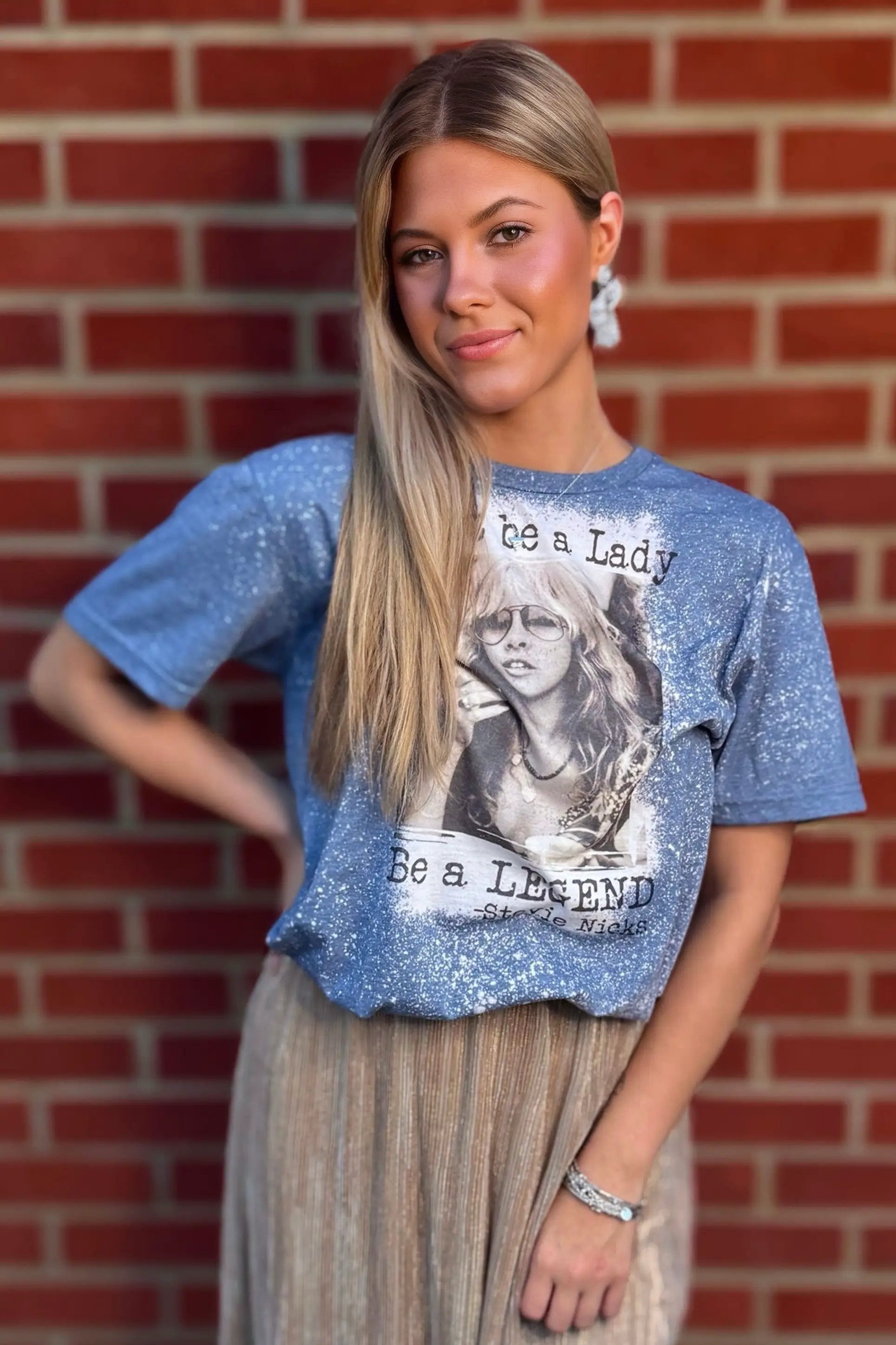 Funk Town Tees Don’t Be A Lady, Be A LEGEND Stevie Nicks Tee - T-Shirts