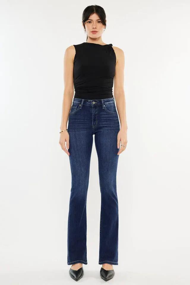 KanCan KanCan “Denver” High Rise Dark Denim Wash Bootcut Denim Jeans - Jeans Dark wash high rise bootcut