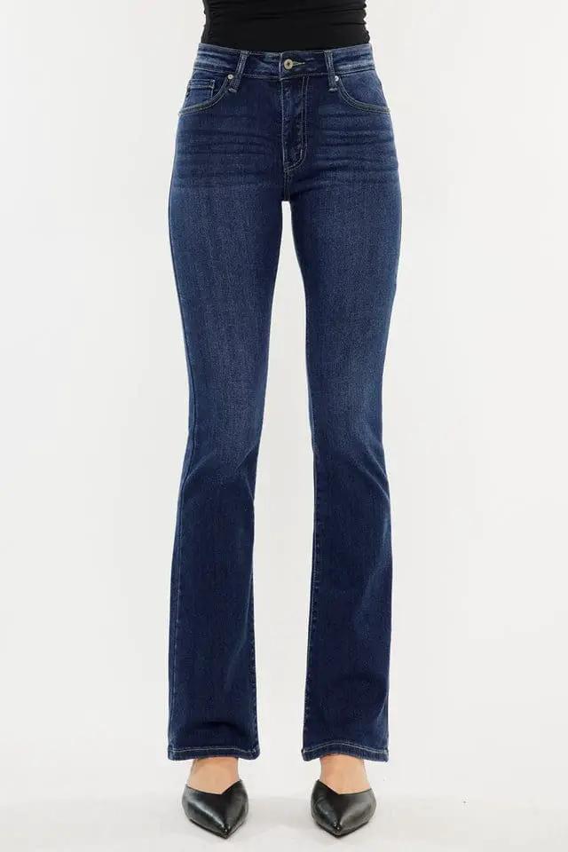 KanCan KanCan “Denver” High Rise Dark Denim Wash Bootcut Denim Jeans - Jeans Dark wash high rise bootcut