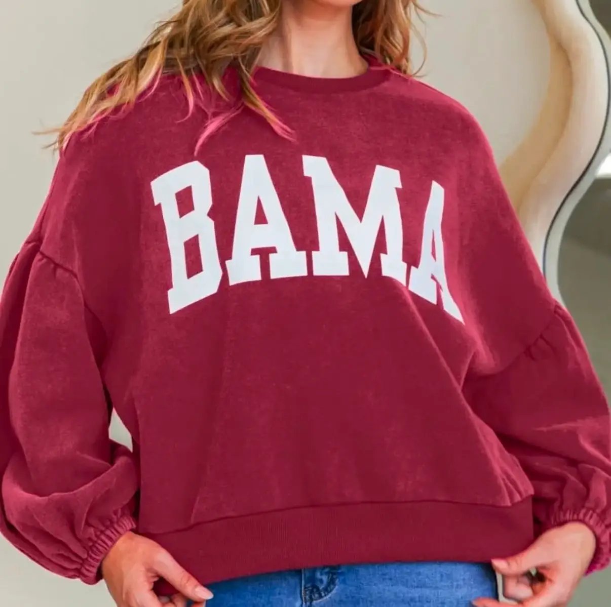 Oddi BAMA Bubble Sleeve Sweatshirt - Sweatshirts BAMA BUBBLE SLEEVE SWEATSHIRT