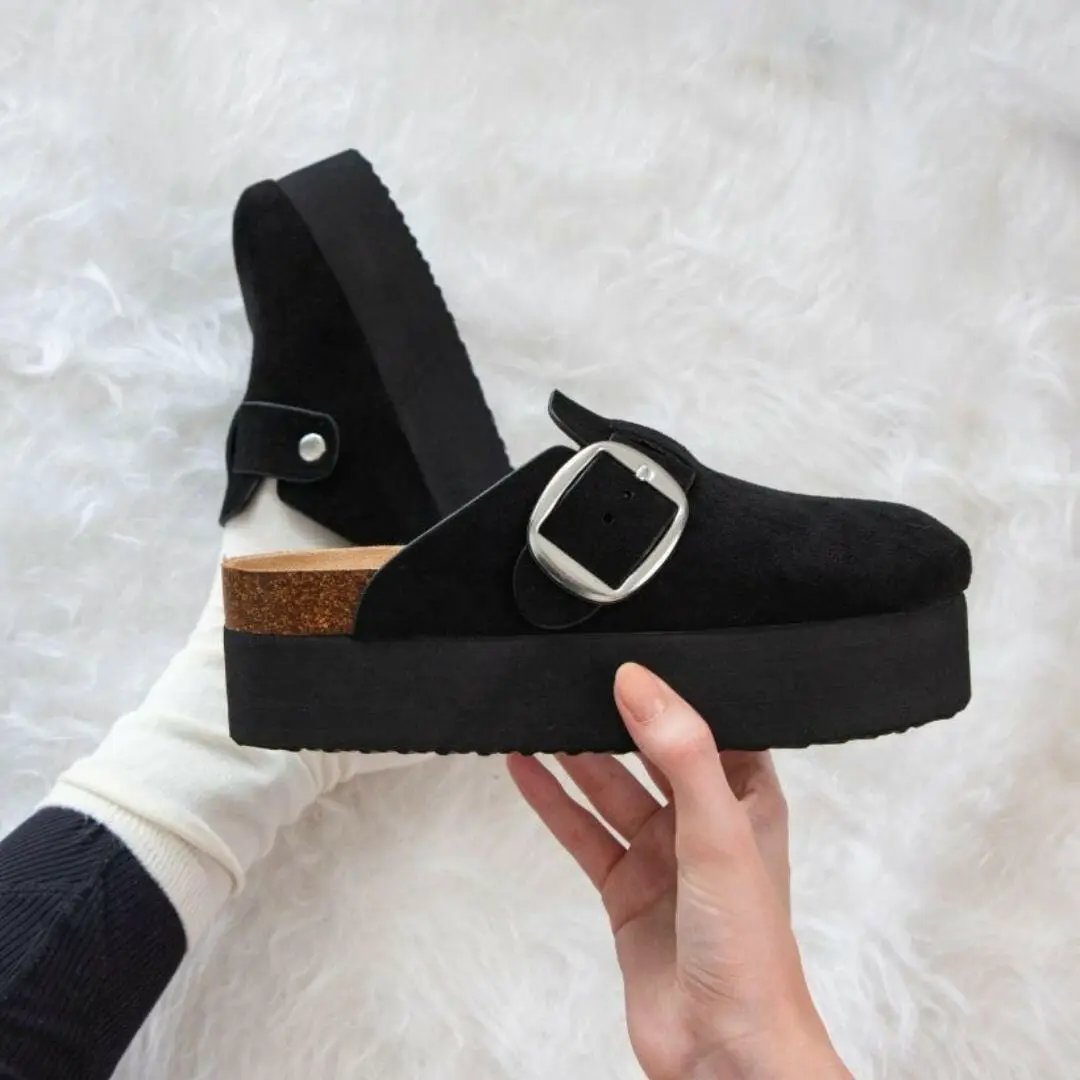 Maker's Fashion Now Jasmine Slip On Platform Clog - Sandals