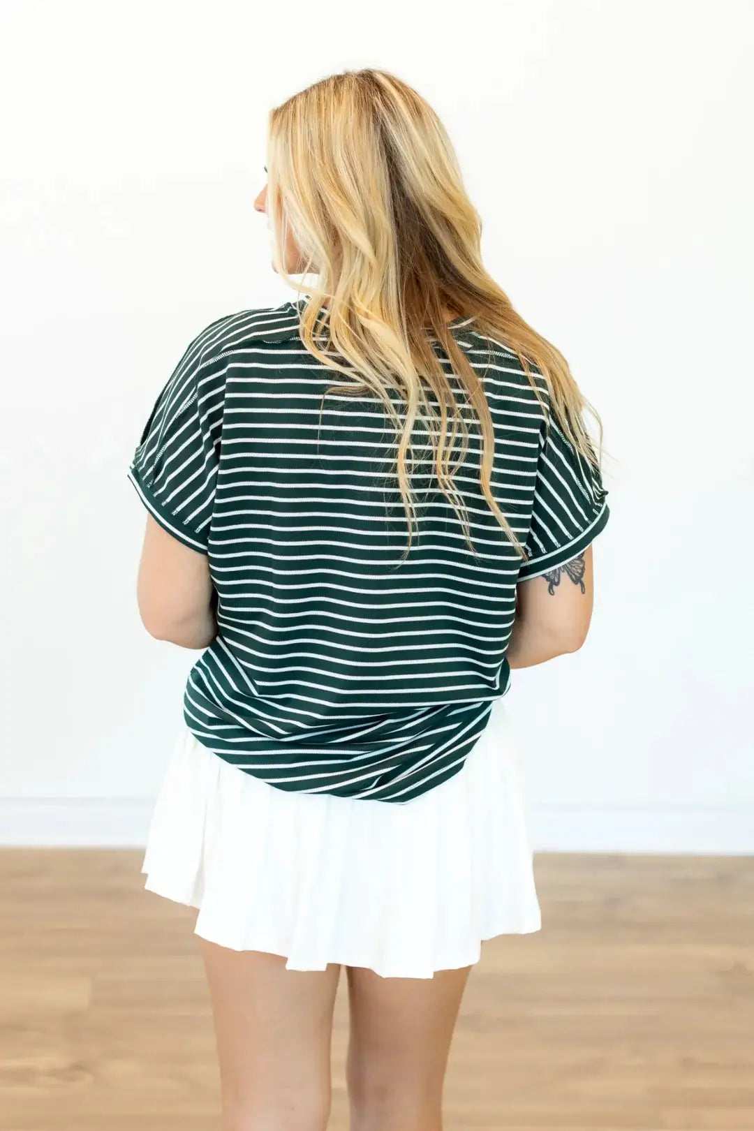 Grace & Emma The Green Lucy Stripe Top - Shirts