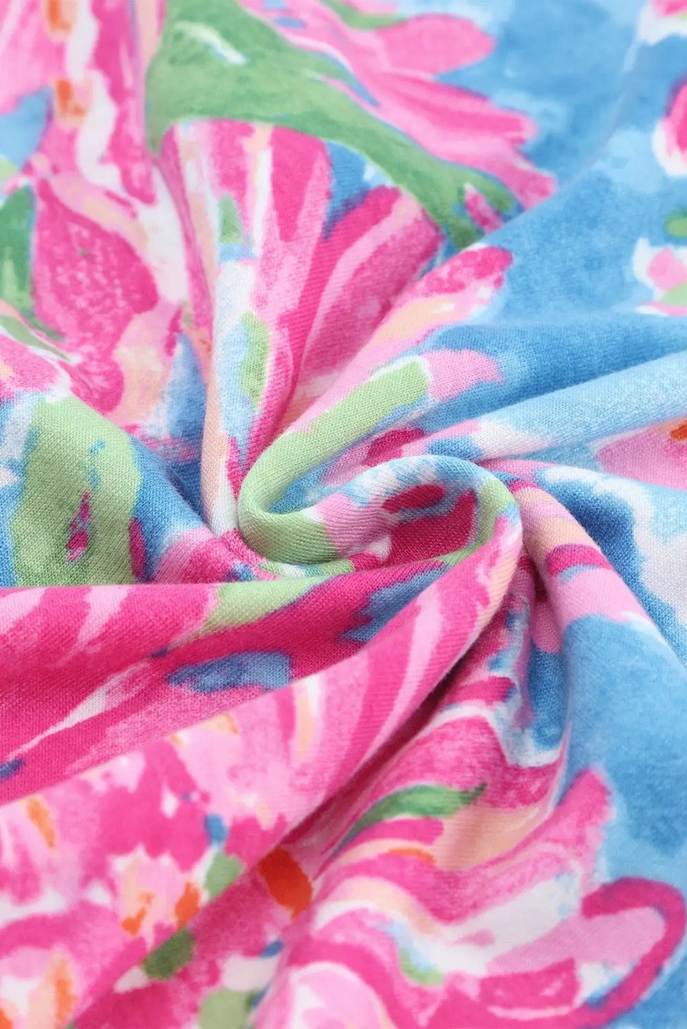 Grateful Threads Boutique Pink Flower Print Long Sleeve Button Up Cardigan - Cardigans Pink Flower Print Long Sleeve Button Up Cardigan
