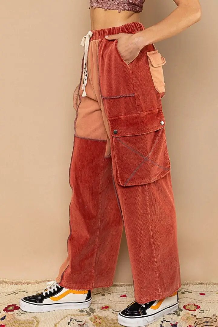 POL Elastic Waist Cargo Pants - Cargo Pants