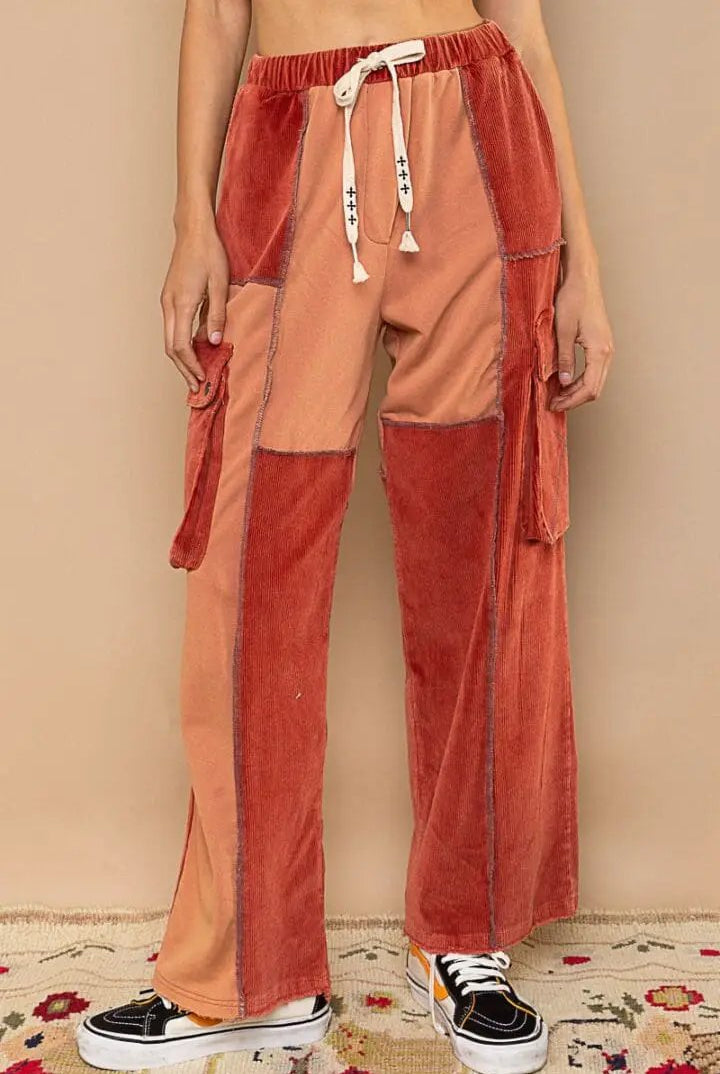 POL Elastic Waist Cargo Pants - Cargo Pants