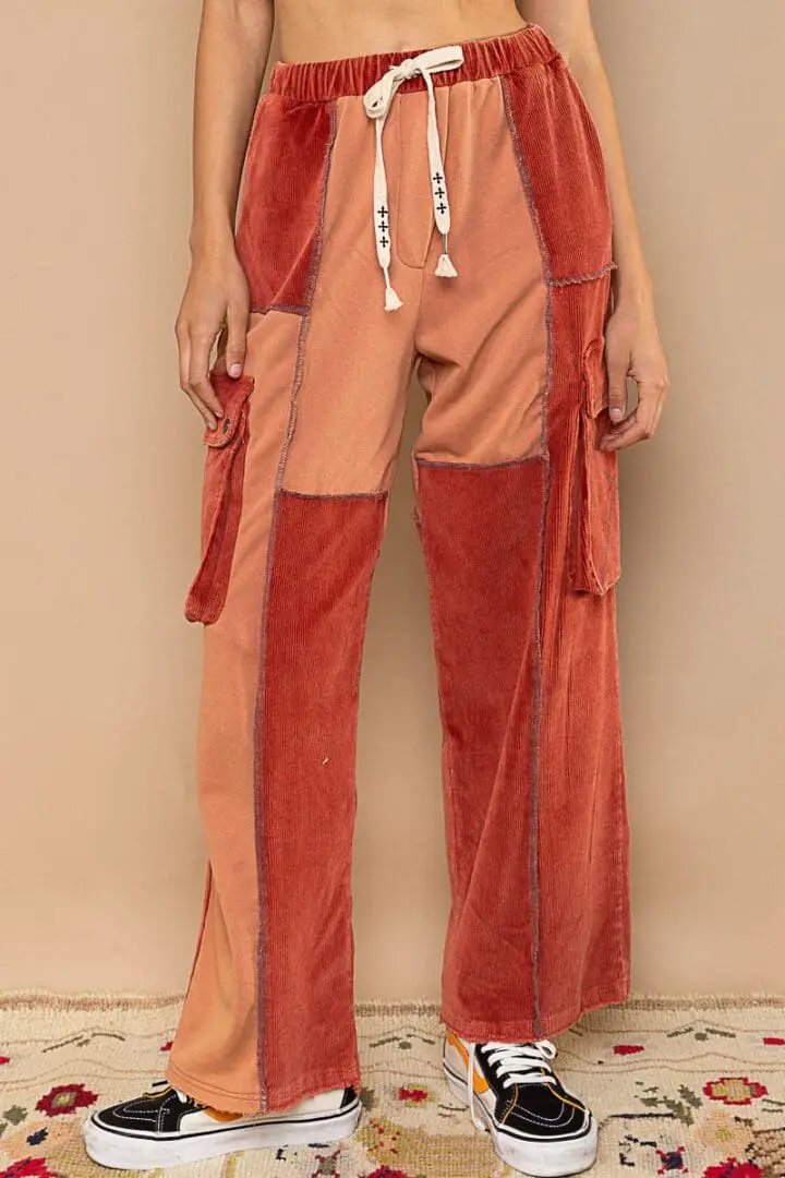 POL Elastic Waist Cargo Pants - Cargo Pants