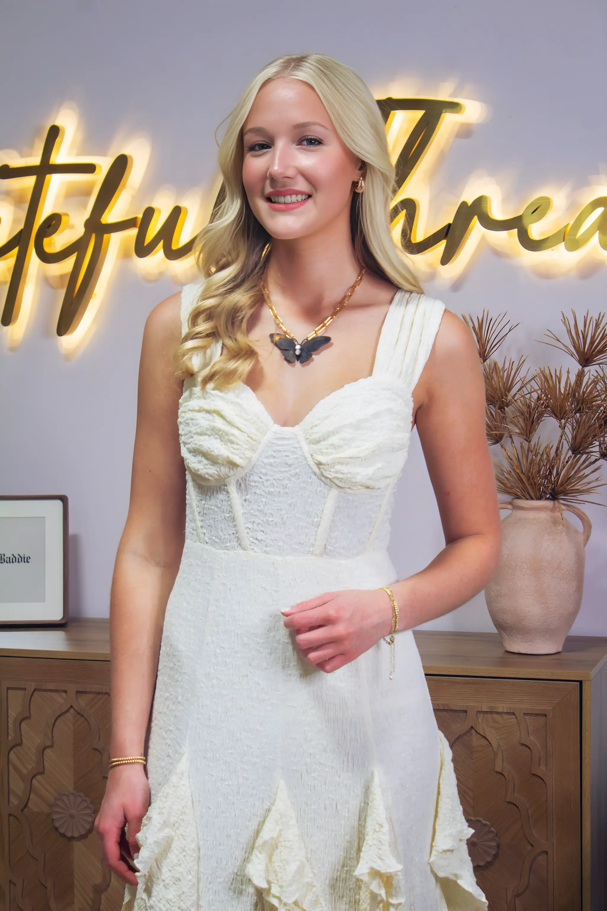 En Crème The Moonlight Waltz Maxi Dress - Dresses Ivory Sleeveless ruffle maxi dress