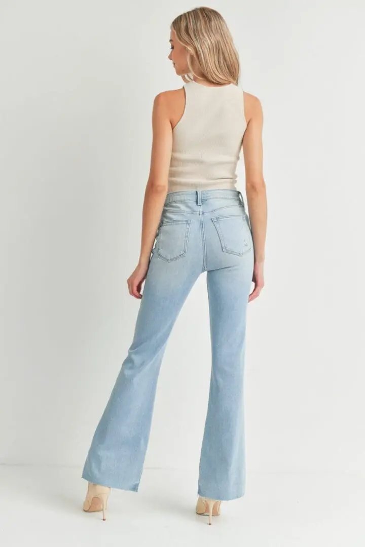 Just USA Flare with Hem Detail - Jeans
