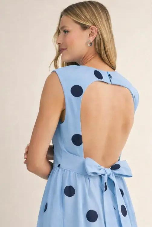 Klesis The Sunday Stroll Polka Dot Midi Dress - Dresses