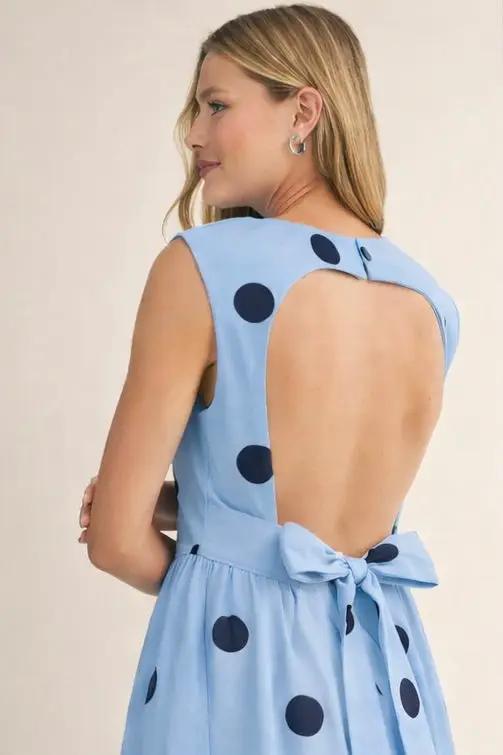 Klesis The Sunday Stroll Polka Dot Midi Dress - Dresses