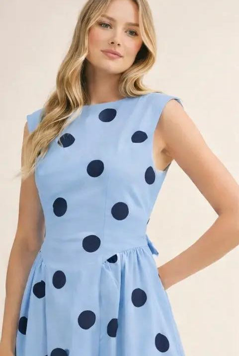 Klesis The Sunday Stroll Polka Dot Midi Dress - Dresses