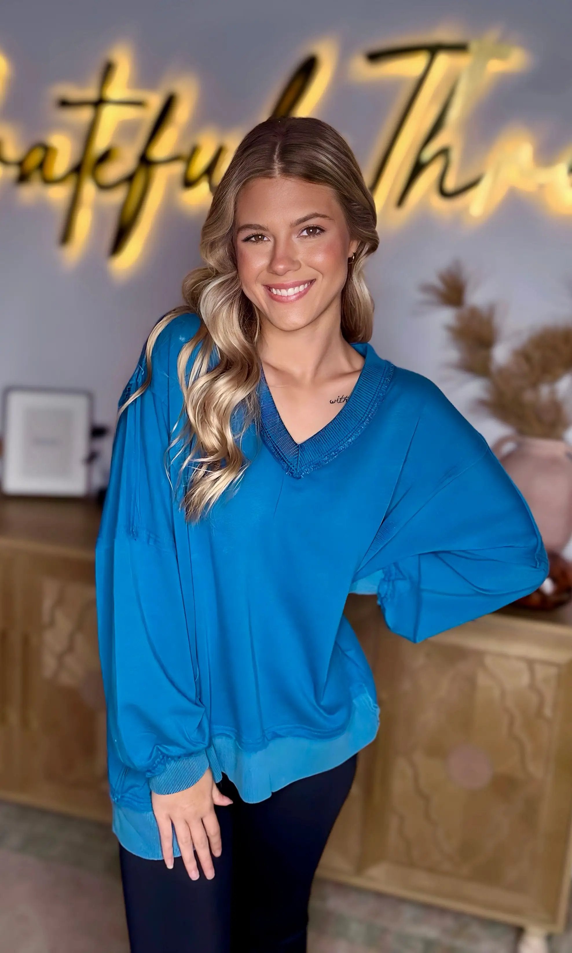 Oddi Electric Breeze V-Neck Sweatshirt by Oddi - Sweatshirts