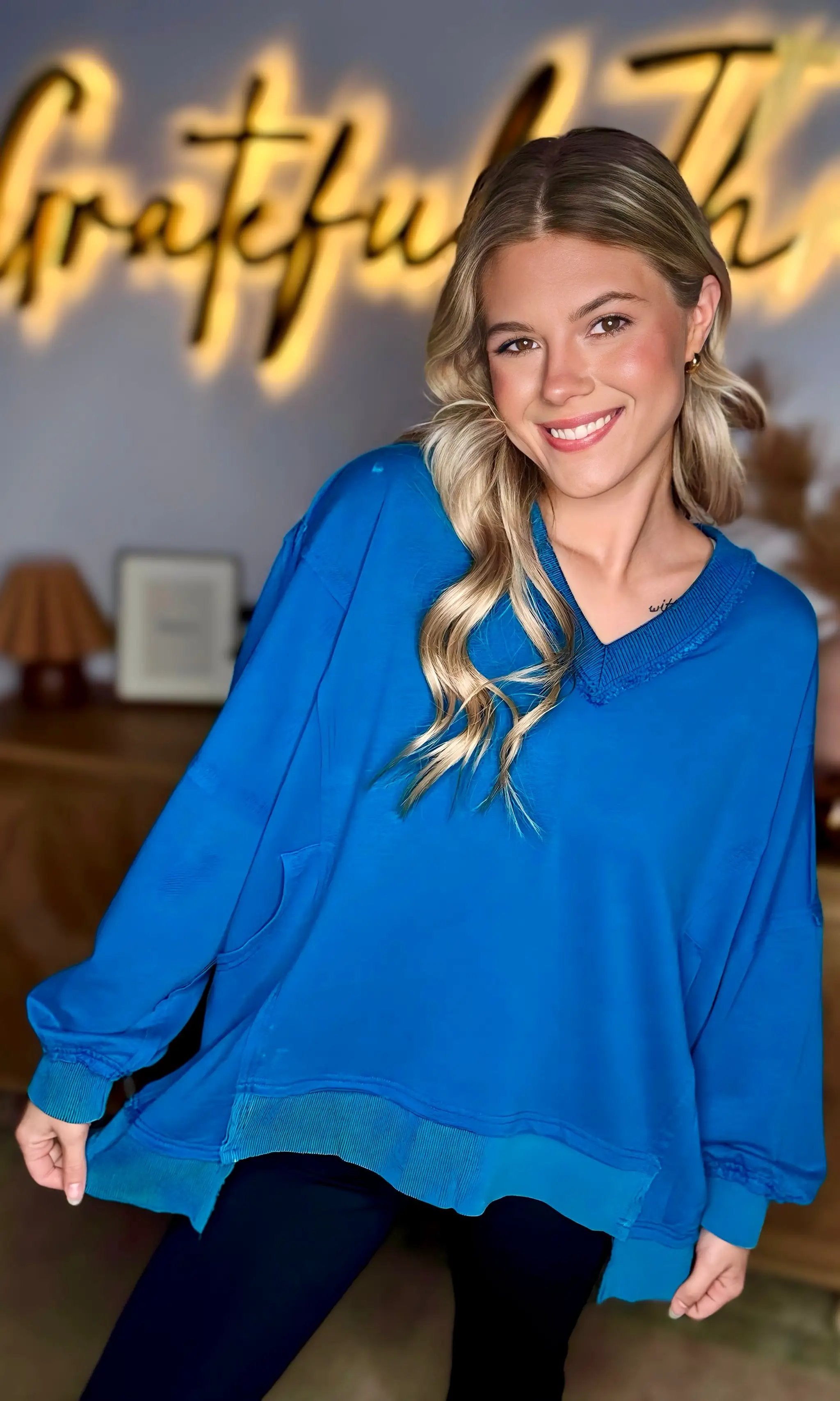Oddi Electric Breeze V-Neck Sweatshirt by Oddi - Sweatshirts