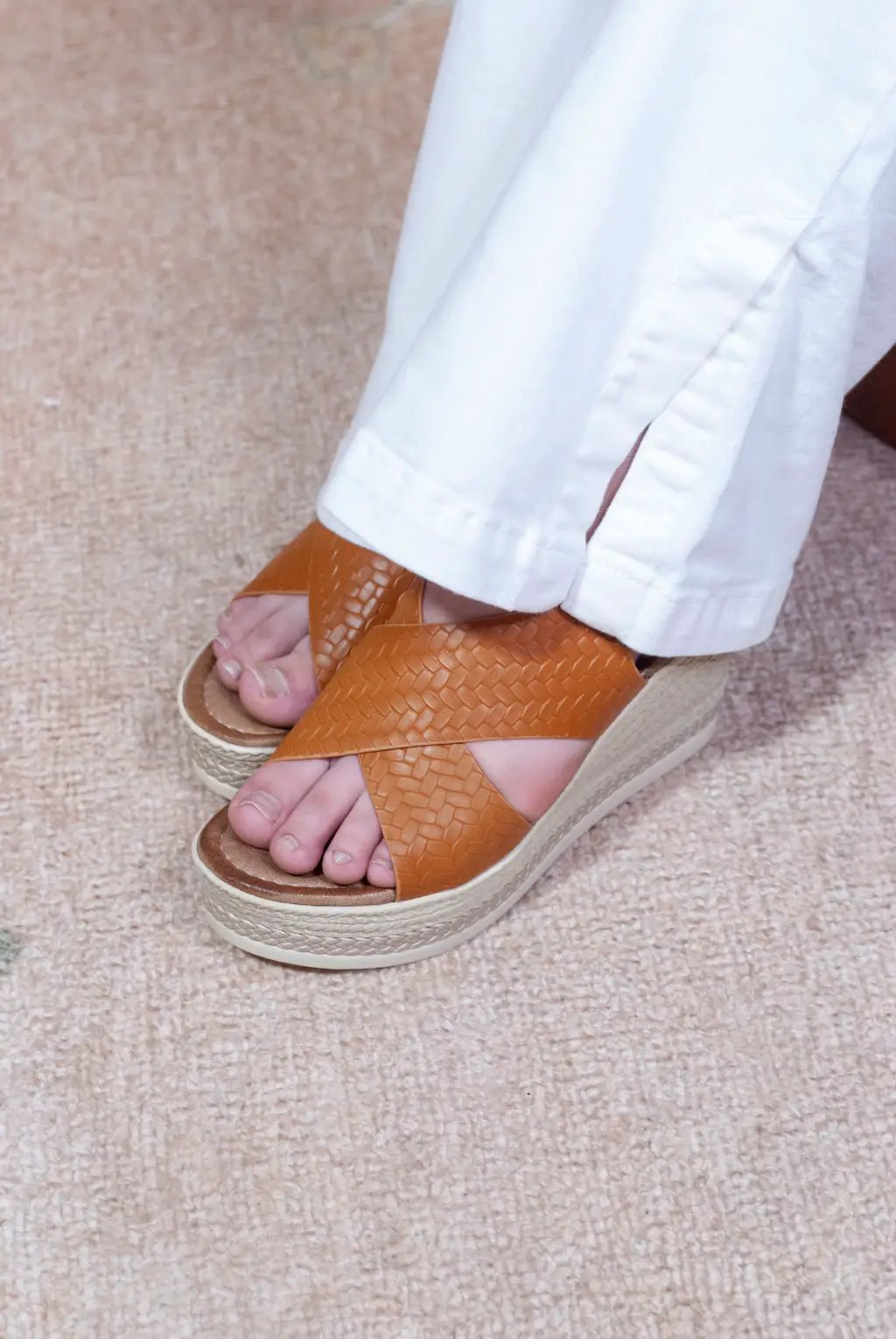 Pierre Dumas The Passion Wedge by Pierre Dumas  - Heels Brown wedge sandals