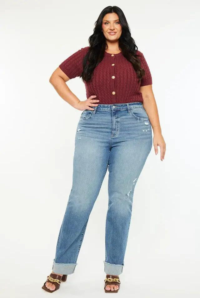 KanCan KanCan Halle High Rise Straight PLUS Denim Jeans - Jeans