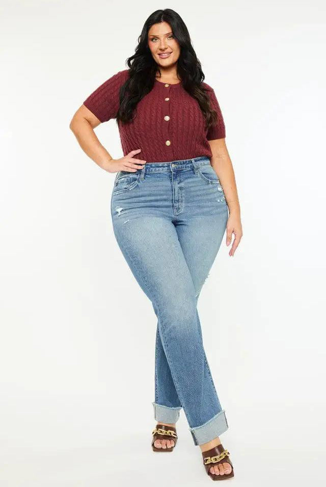 KanCan KanCan Halle High Rise Straight PLUS Denim Jeans - Jeans