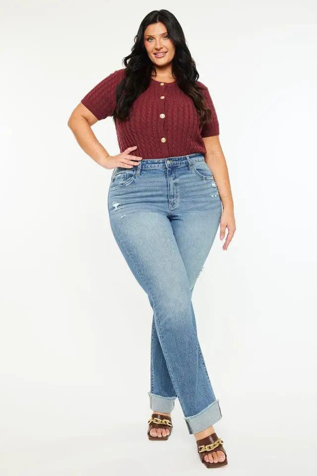 KanCan KanCan Halle High Rise Straight PLUS Denim Jeans - Jeans