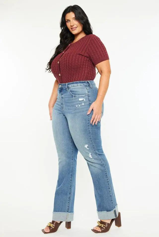 KanCan KanCan Halle High Rise Straight PLUS Denim Jeans - Jeans