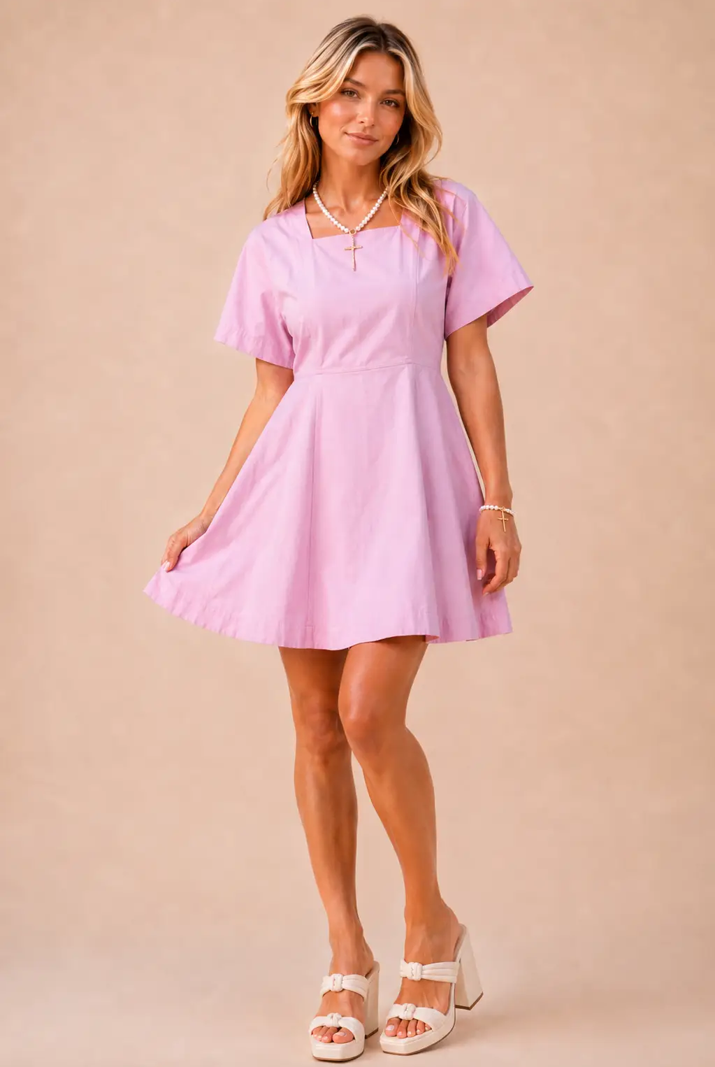 Klesis The Sweet Grace Cotton Mini Dress - Dresses
