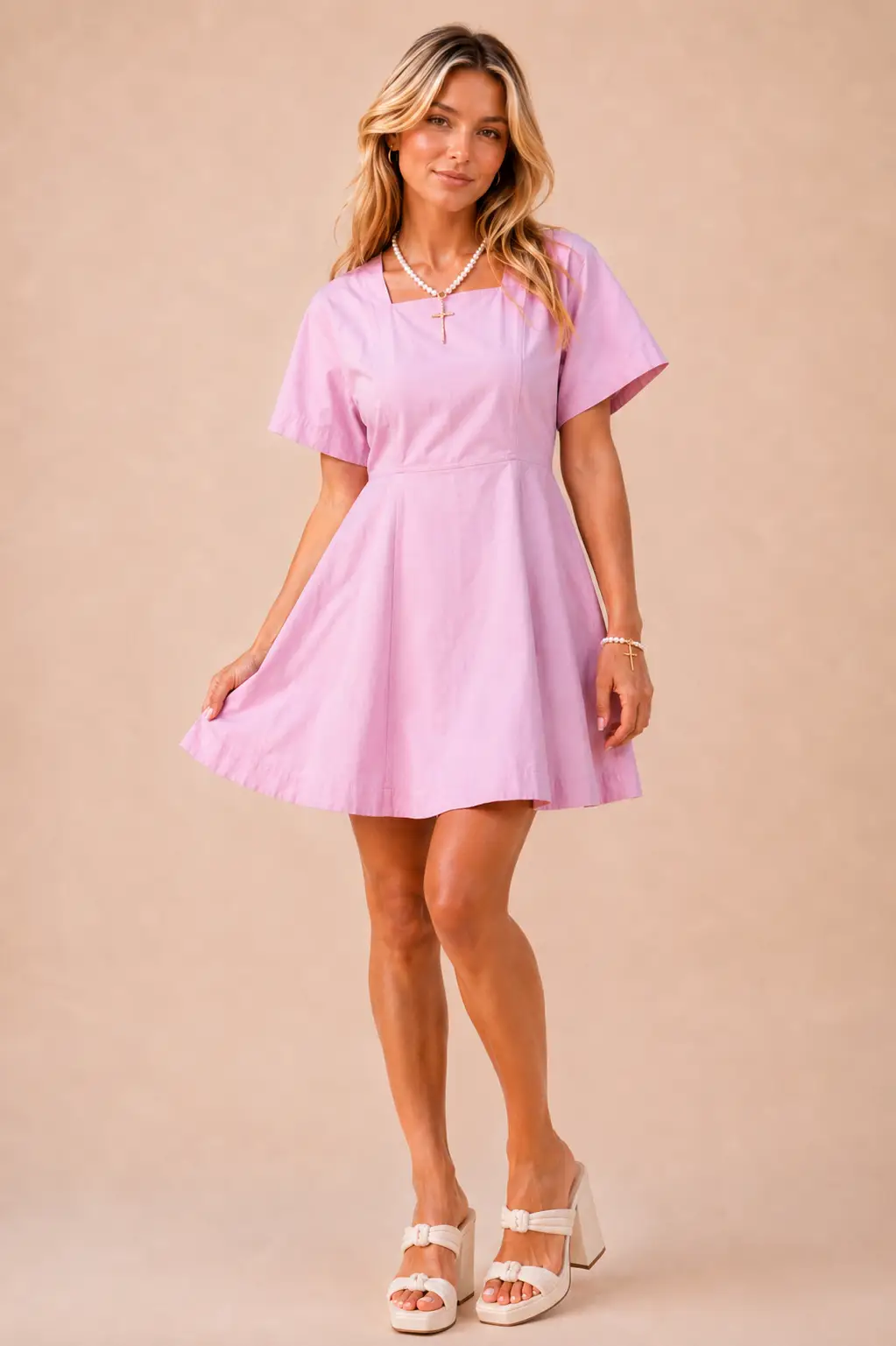 Klesis The Sweet Grace Cotton Mini Dress - Dresses