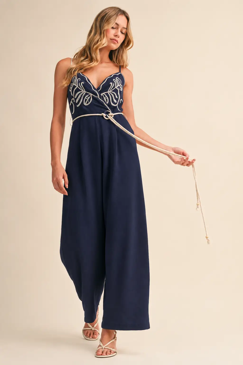 Klesis The Harbor Lights Embroidered Jumpsuit - One-Pieces