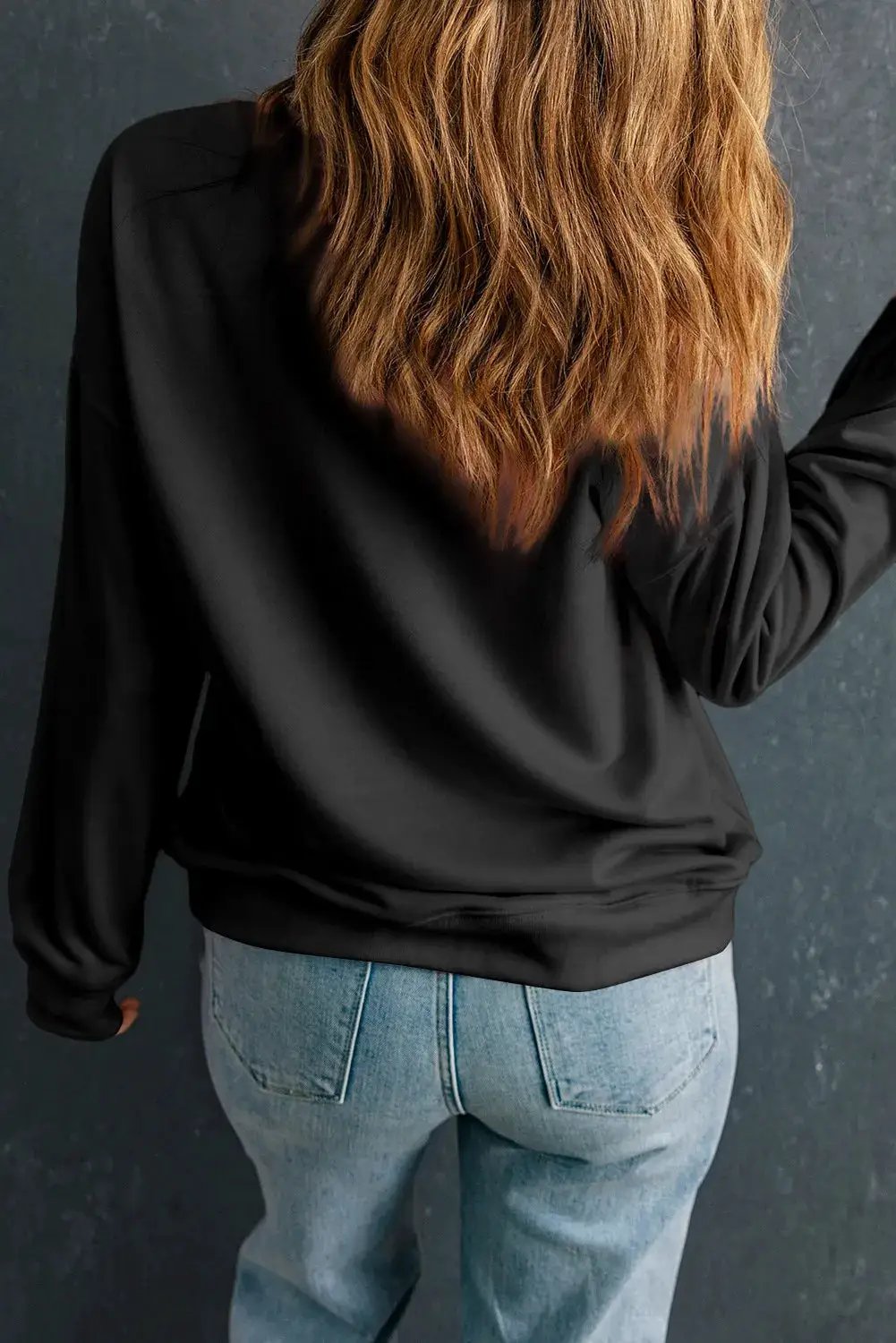 Grateful Threads Boutique Spooky Season Varsity Crewneck Sweatshirt - Sweatshirts