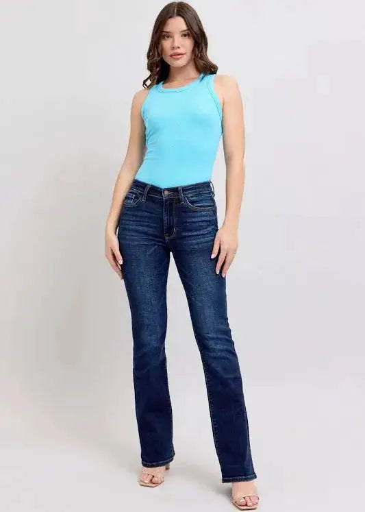 Judy Blue Judy Blue Dark Wash Bootcut Denim Jeans - Jeans Judy Blue Dark Wash Bootcut Denim Jeans
