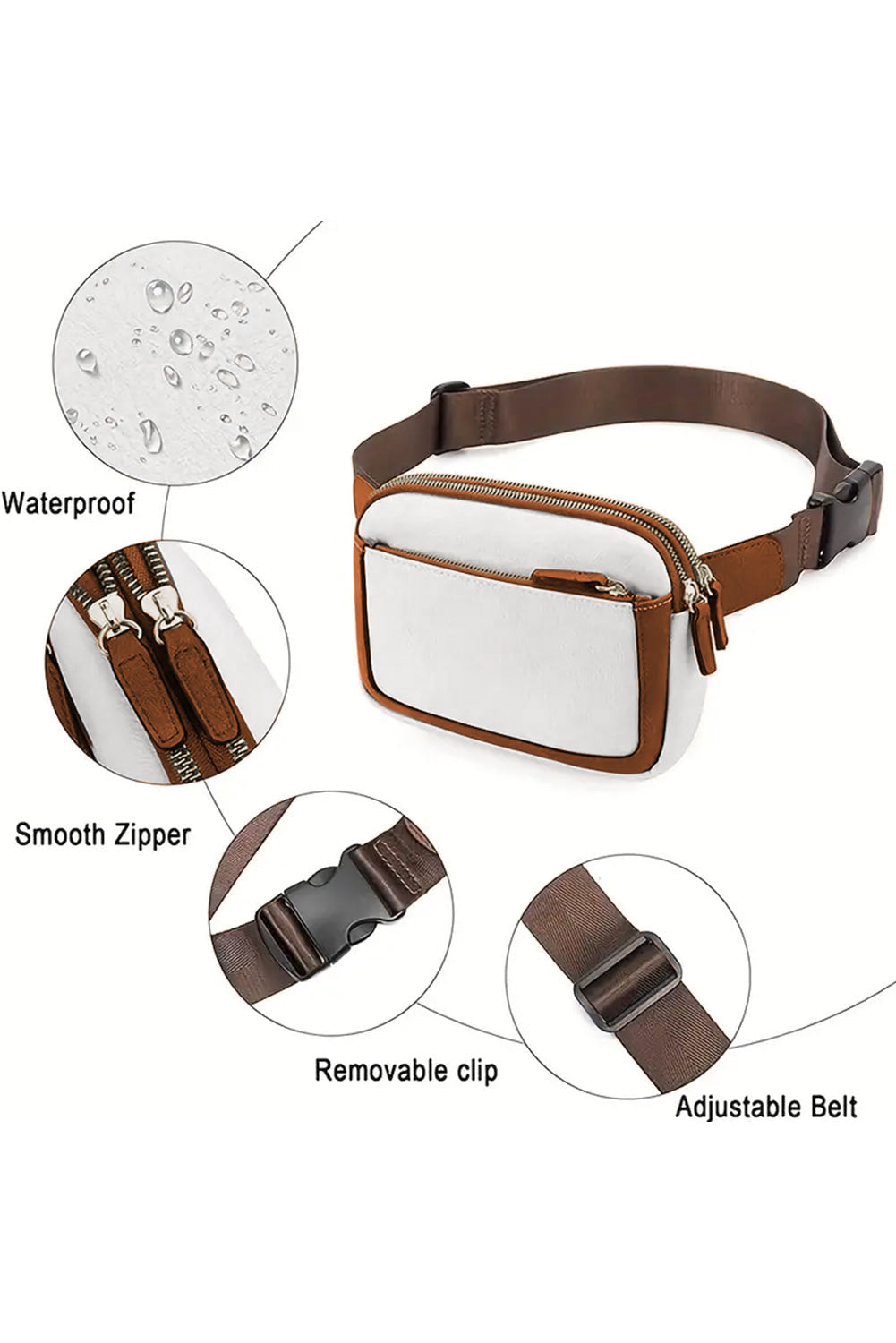 Little Daisy Closet PU Leather Crossbody Bag - Cross Body Bags
