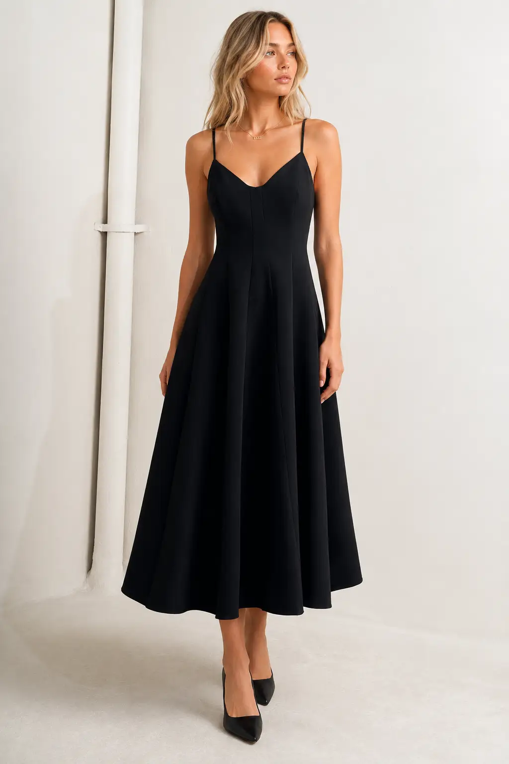 FLYING TOMATO The Effortless Elegance Midi Dress - Dresses