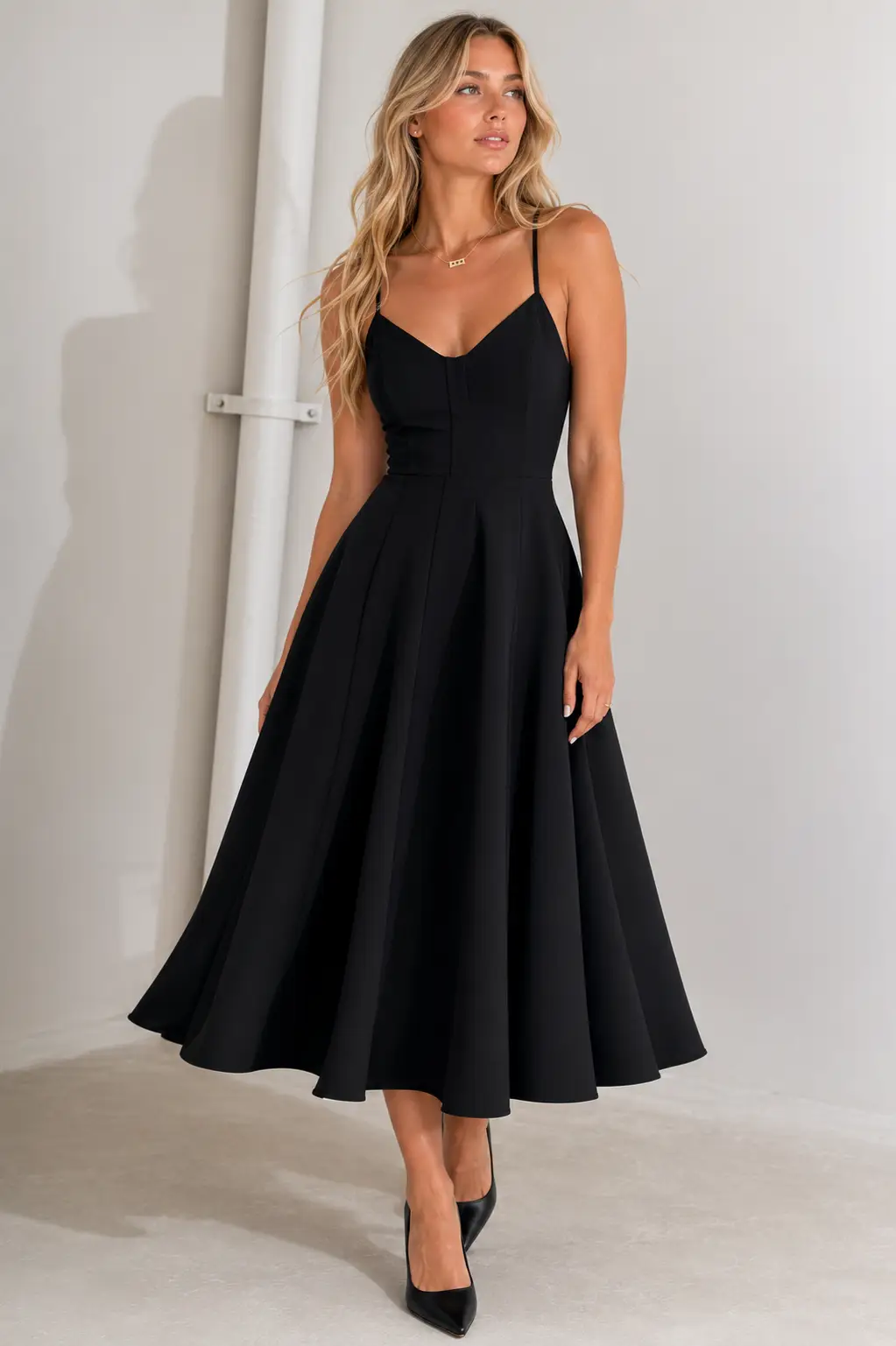 FLYING TOMATO The Effortless Elegance Midi Dress - Dresses