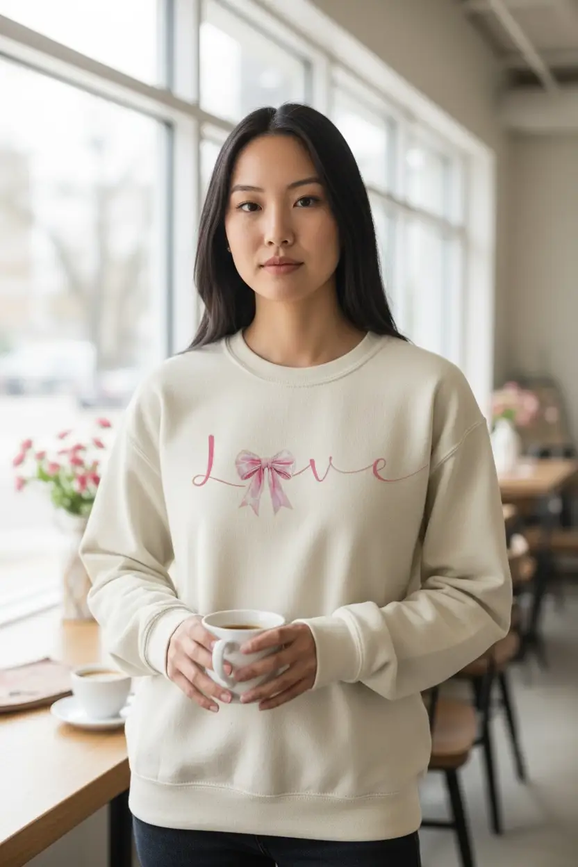 Lasting Impressions CT Sand Love Bow Sweatshirt - Sweatshirts