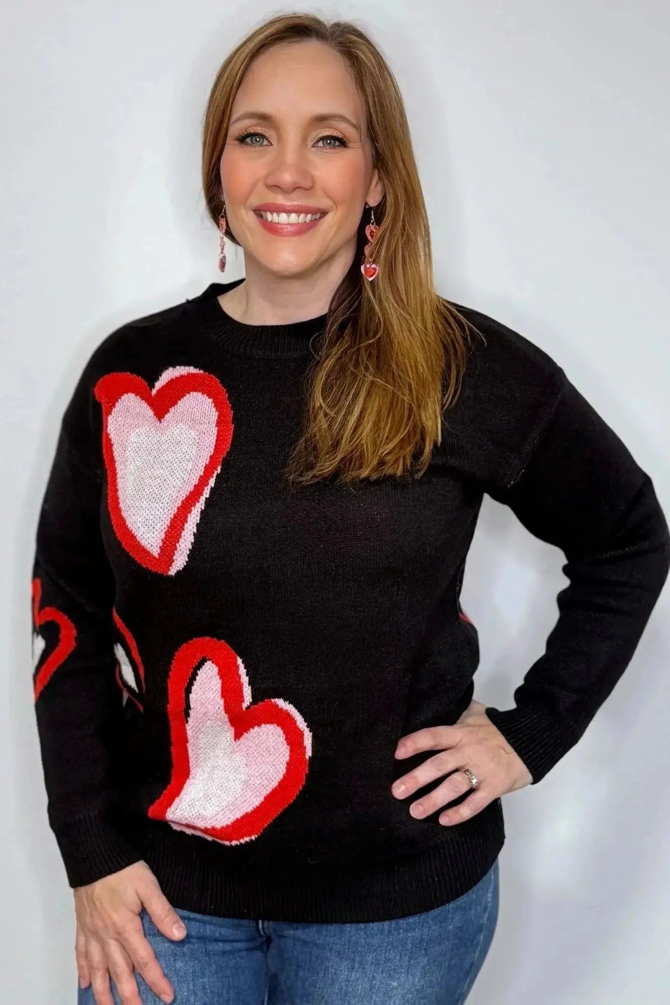 NINEXIS Heartbreaker Valentine Sweater - Sweaters Top