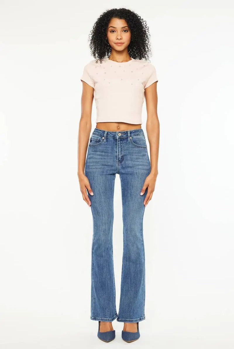 KanCan KanCan Marietta High Rise Bootcut Jeans – Medium Wash - Jeans