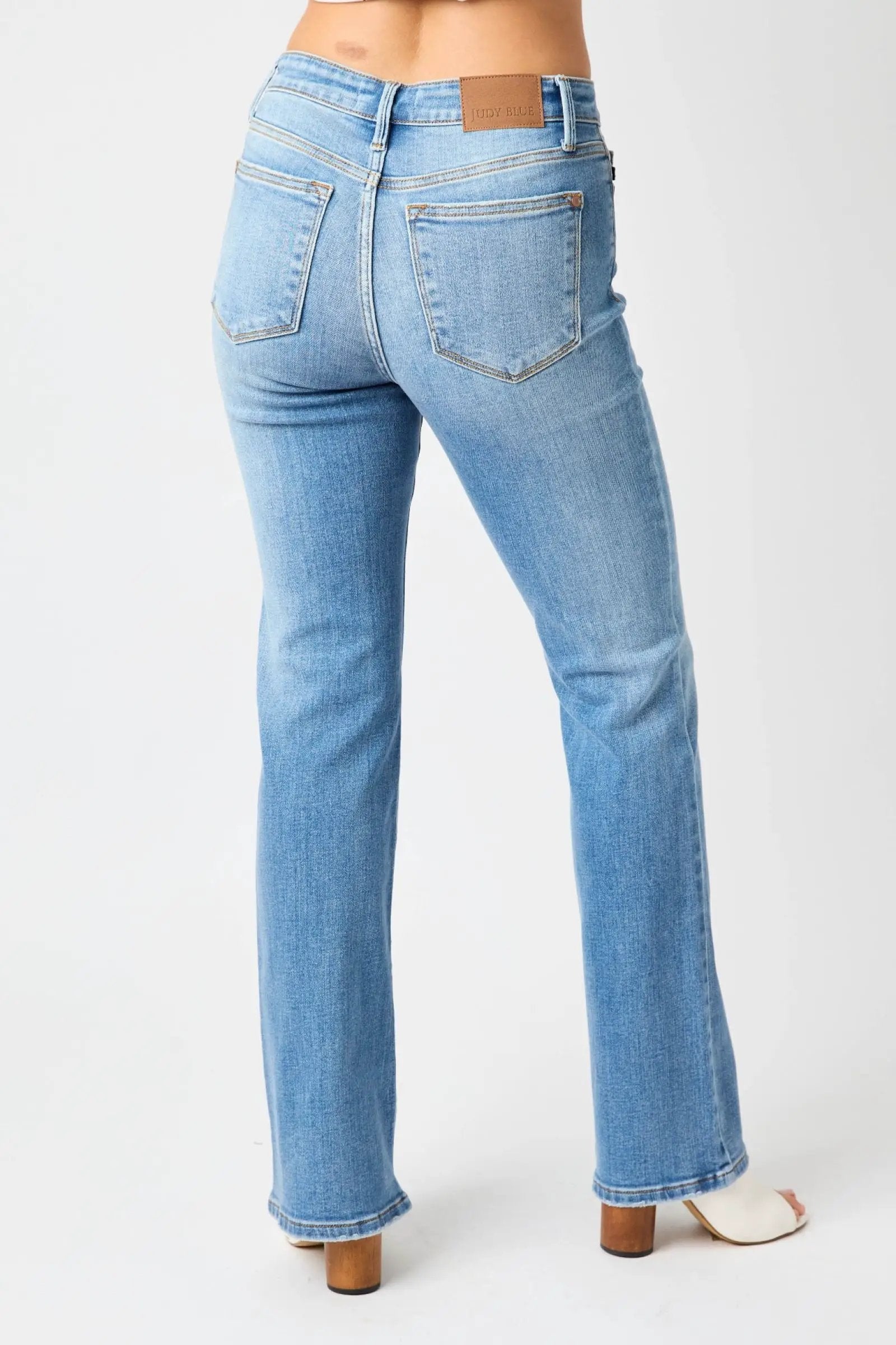 Judy Blue Judy Blue Mid Rise Vintage Medium Wash Bootcut Denim Jeans - Jeans